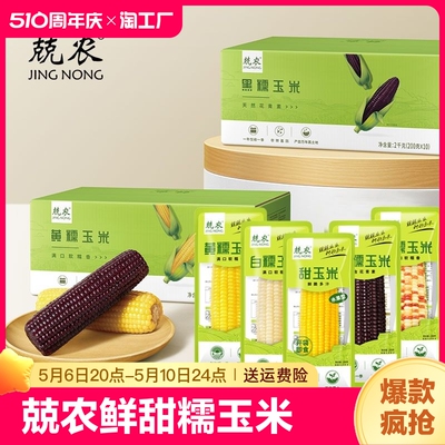 兢农鲜糯玉米200g*6穗/10穗（箱） 北纬47度东北糯玉米棒真空包装