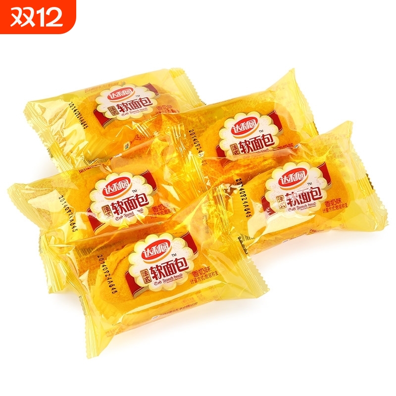 零食糕点达利园软面包巧克力派蛋黄派面包早餐甜品法式美味奶香