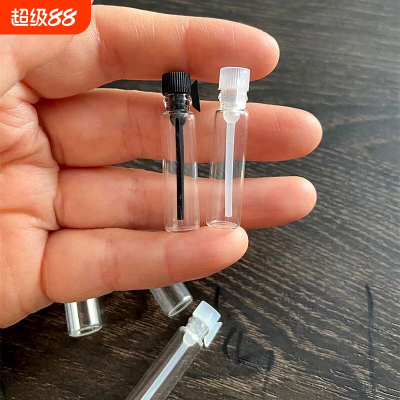 现货1ml 2ml 3ml玻璃分装瓶空瓶试管小样瓶分装香水精油瓶空瓶子