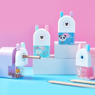 削笔机大口径削笔器卷笔刀学生转笔刀铅笔刀削笔刀学生儿童用自动进铅手摇多功能美术刨笔机简约卡通