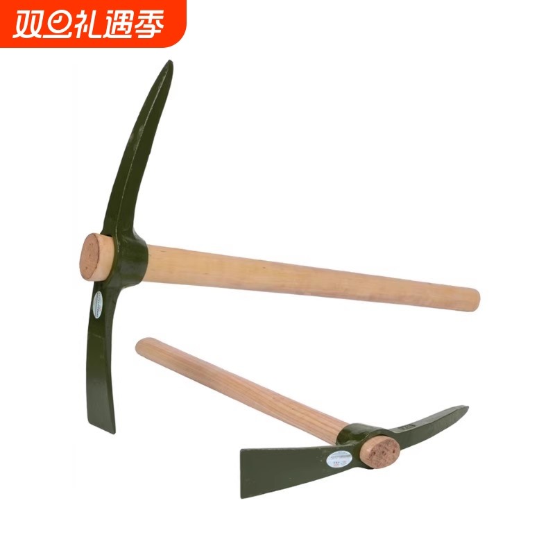 户外多功能镐头十字洋镐农用开荒镐消防破拆砍柴登山镐
