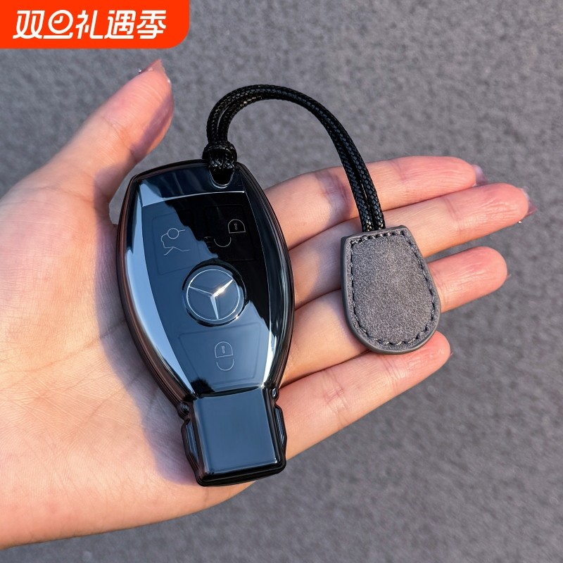 奔驰威霆钥匙套V级S级CLA透明E级车扣老款C级GLE外壳包R级