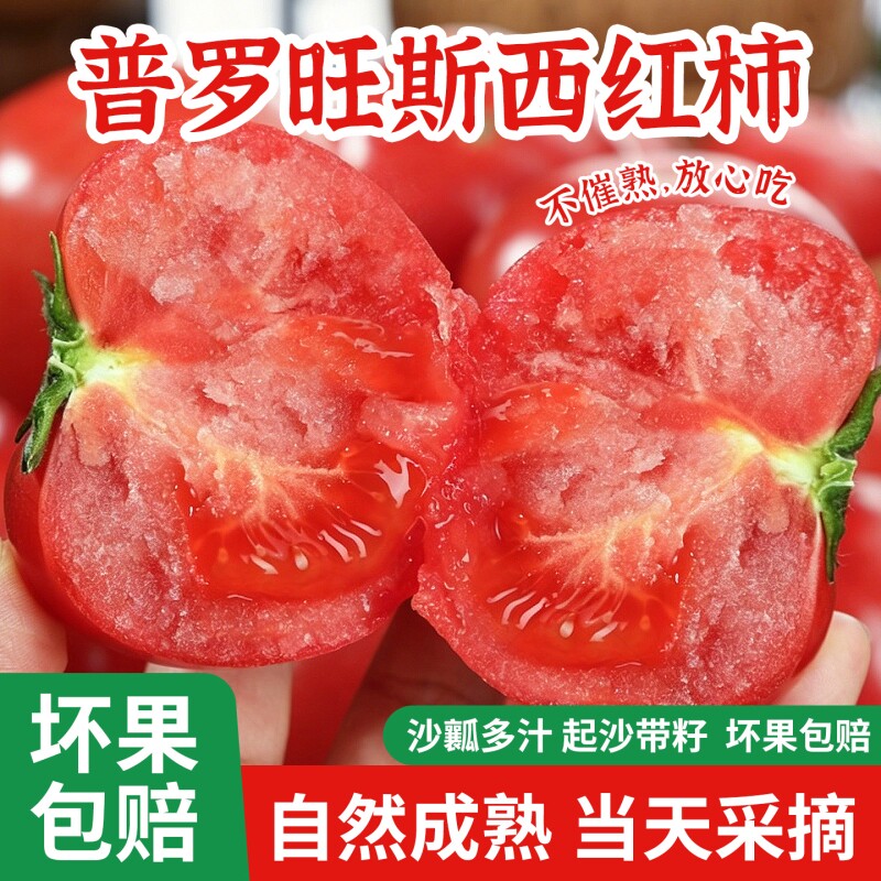 正宗普罗旺斯西红柿当季新鲜酸甜多汁水果蔬菜沙瓤生吃番茄自然熟