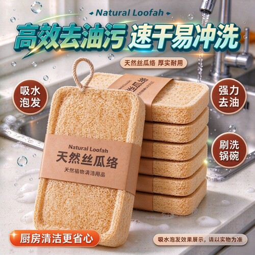 丝瓜络抹布刷锅刷碗家用厨房清洁