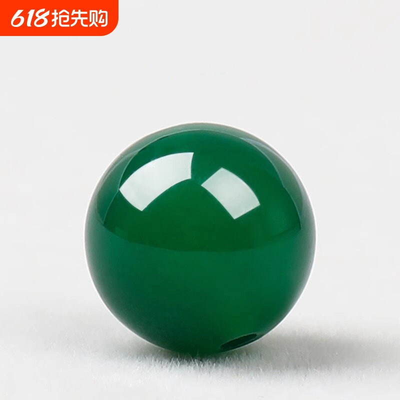 天然散珠子DIY水晶手串手链项链饰品配件材料玉石绿玛瑙晶体黑色