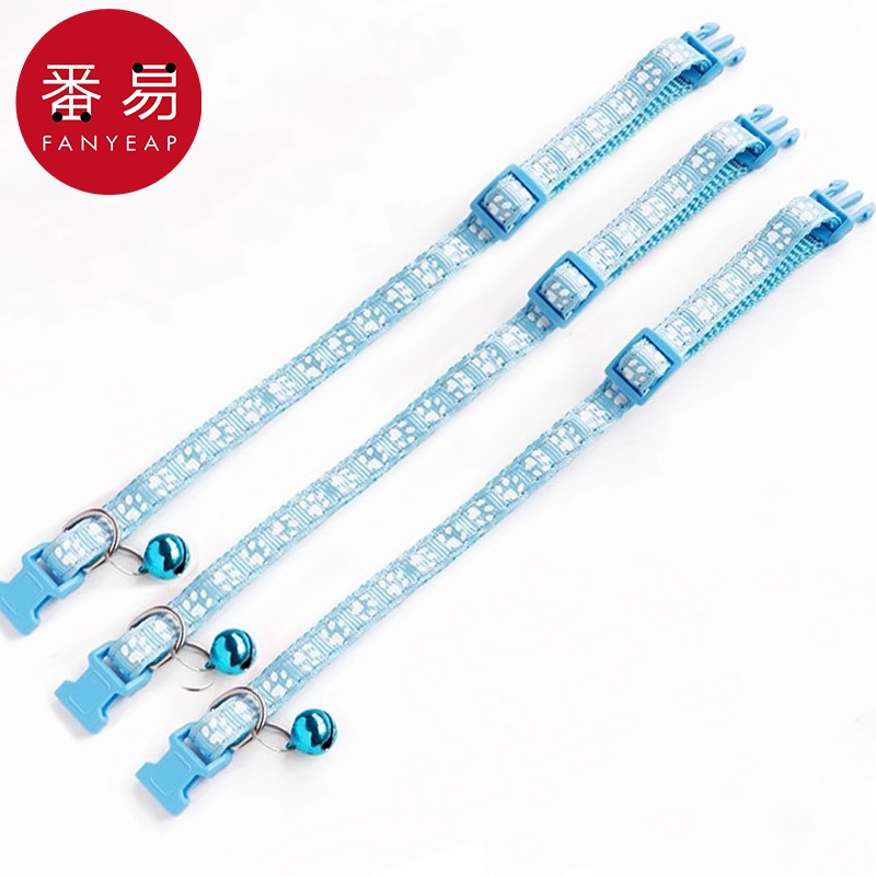 宠物项圈/铃铛AB1sn0-狗猫咪和风日式脖子吊坠可爱装饰品围脖颈