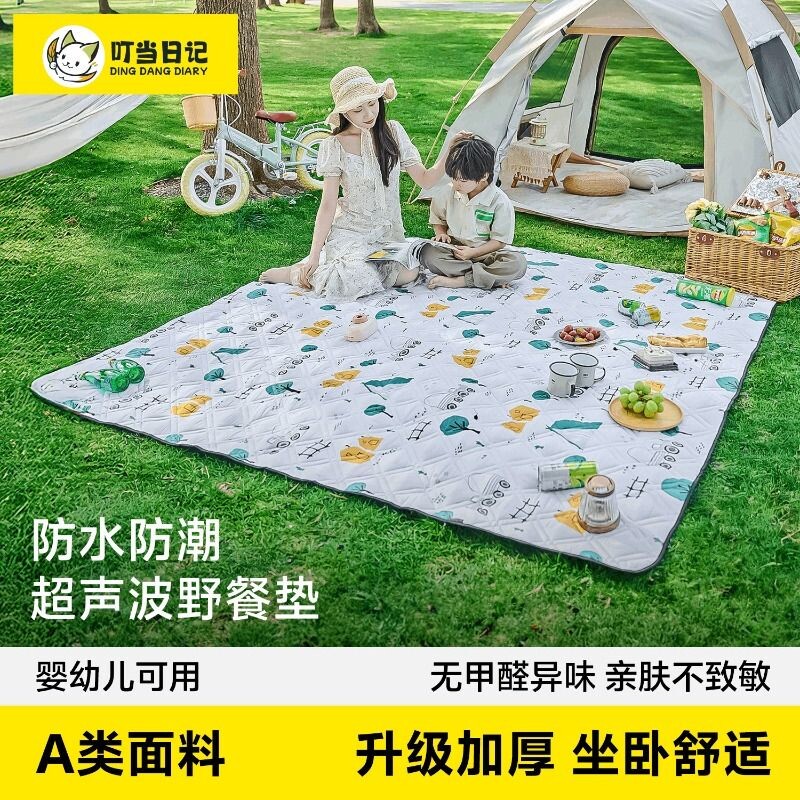 野餐垫户外便携野餐垫ins风彩膜防潮垫便携可折叠草坪沙滩防潮垫