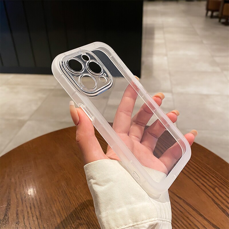 适用苹果15promax手机壳iPhone14/13新款12透明11防摔x/xs简约男xr全包男女7/8plus情侣高级感14Pro软壳镜头