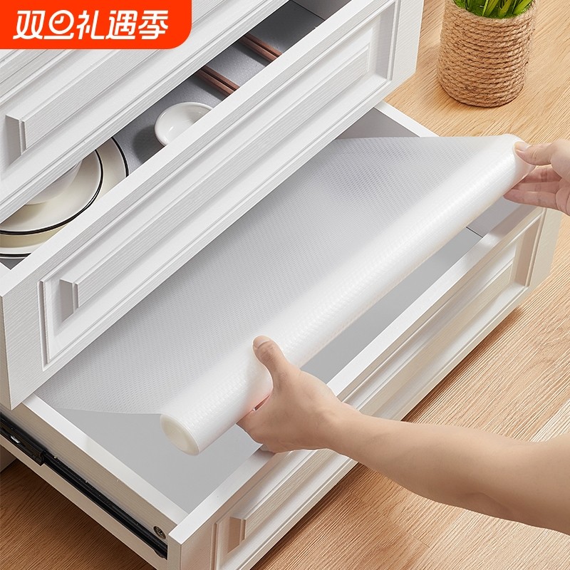 厨房抽屉垫纸橱柜防水防潮垫衣柜鞋柜免粘防尘垫子防油贴纸