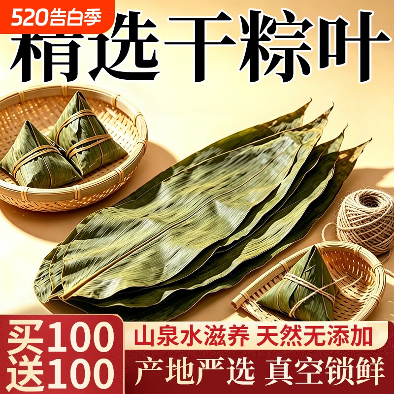 粽子叶粽叶新鲜大号新叶包粽子专用的叶子端午节商用批发干粽叶