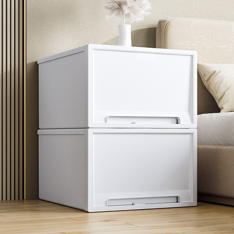 收纳箱抽屉式衣服收纳盒透明塑料家用裤子衣柜整理箱加厚储物柜子