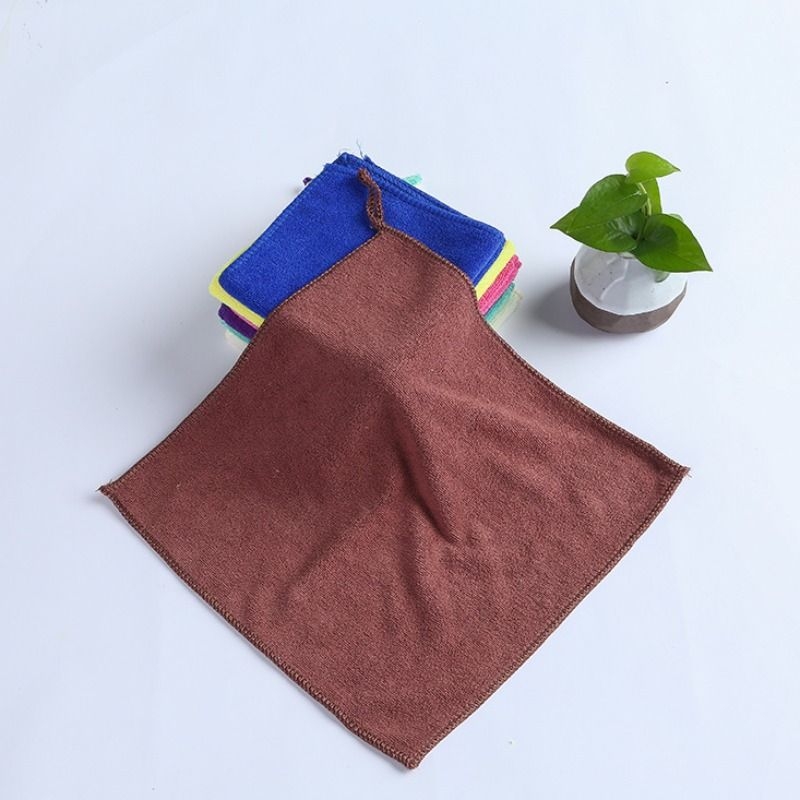 纤维小枕巾口水巾20*20小方巾