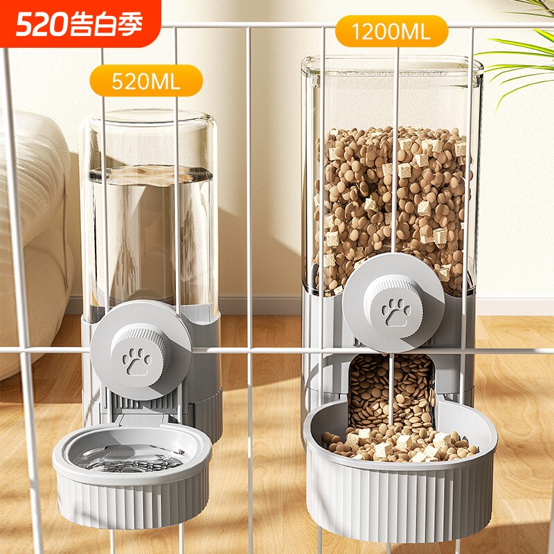 猫咪悬挂式饮水器狗狗喝水悬挂笼子狗盆猫碗自动喂食器宠物饮水机
