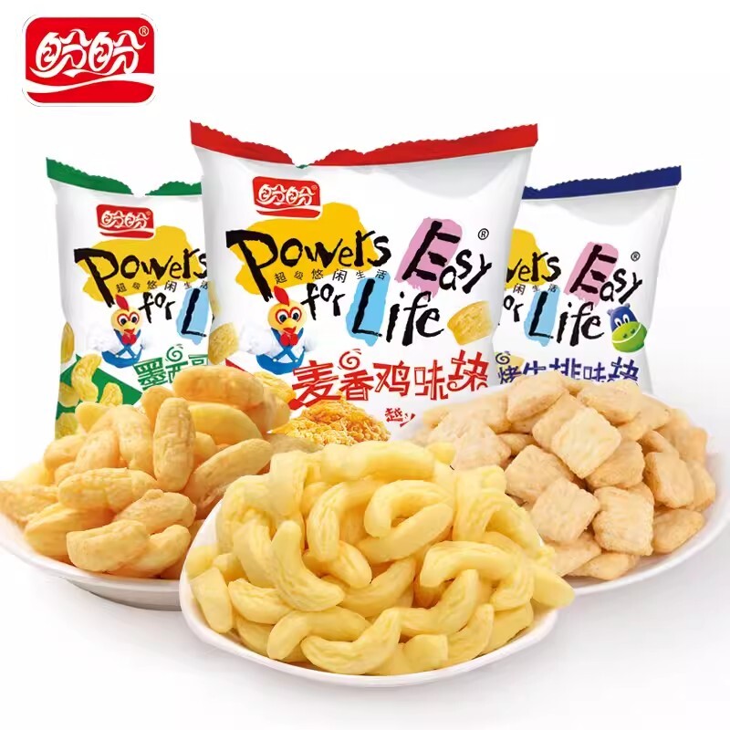 盼盼麦香鸡味块鸡块香蕉味酥休闲食品零食番茄味玉米膨化香辣小吃