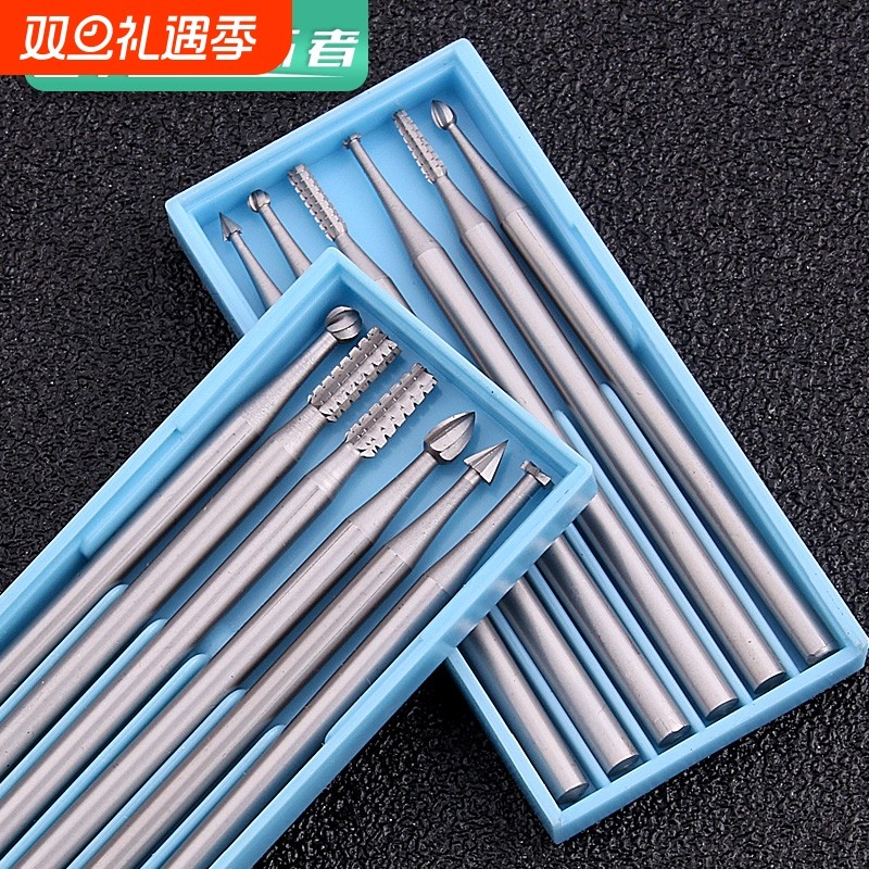 电动核雕刀雕刻刀橄榄核木头微雕钻头木雕刀工具牙机木工刀头套装