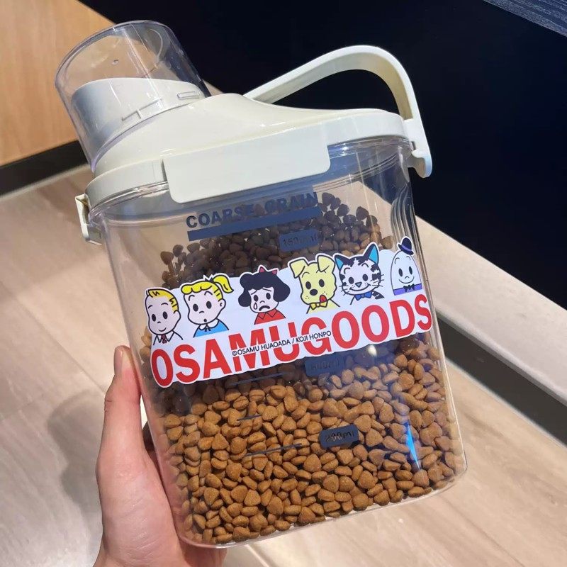 猫粮储存桶狗粮桶密封防潮防虫储粮桶食品级五谷杂粮收纳盒大容量