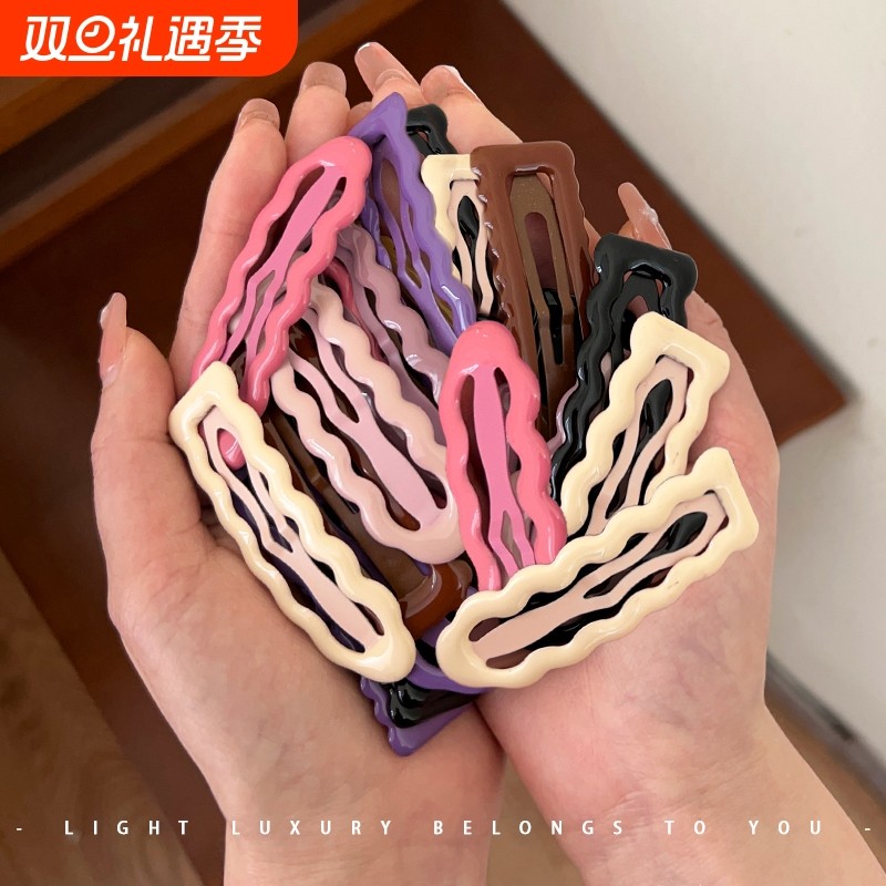 糖果色发夹侧边bb夹前额刘海碎发夹鸭嘴夹发卡网红小女孩夹子头饰