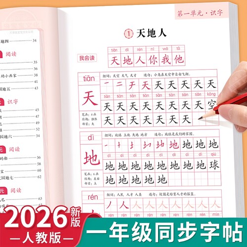 同步练字帖二年级上册