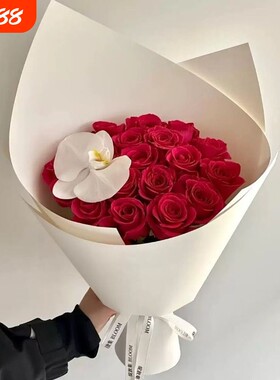 鲜花包装纸加厚型牛皮纸造型纸ins风包花纸高定花束卡纸防水双面