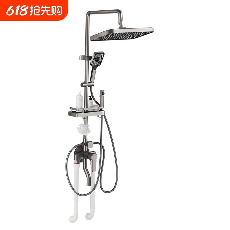 明装包安装淋浴花洒套装家用沐浴室洗澡器全铜卫生间喷水龙头全套