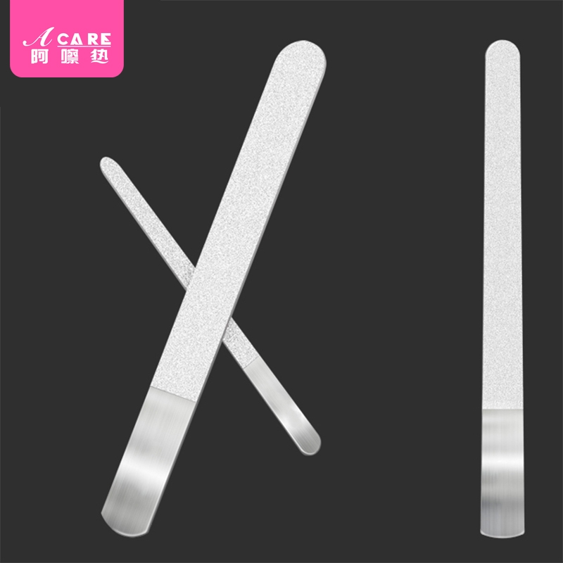 指甲锉/不锈钢F1vo0-易上手挫磨指甲搓打磨条圆头美甲工具修护