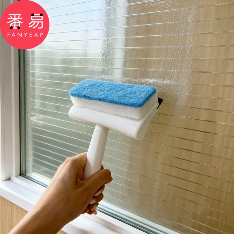 玻璃清洁刷A1vn800-二合一窗户厨房刮洗海绵擦双面擦玻璃刮桌