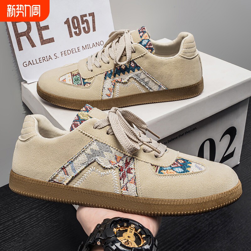 德训板鞋男士软底运动阿甘潮鞋男鞋2026新款春季小众休闲鞋