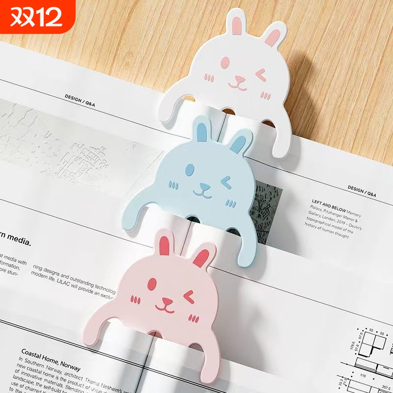 卡通可爱乐谱夹钢琴谱夹子便签夹手账夹平摊分页夹书签书本固定器书籍