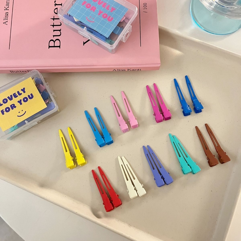 8个4.5cm多巴胺刘海鸭嘴发夹