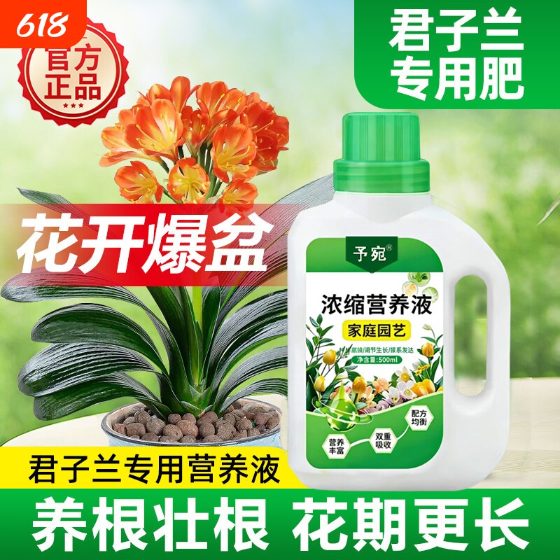 君子兰专用营养液叶面肥蝴蝶兰肥料专用肥治不开花肥兰灵植物水溶