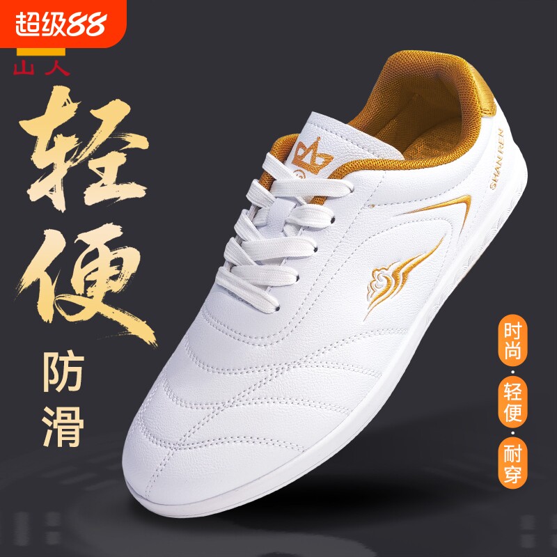 太极鞋男新款春秋季高端女士牛筋底太极拳专用鞋武术训练鞋练功鞋