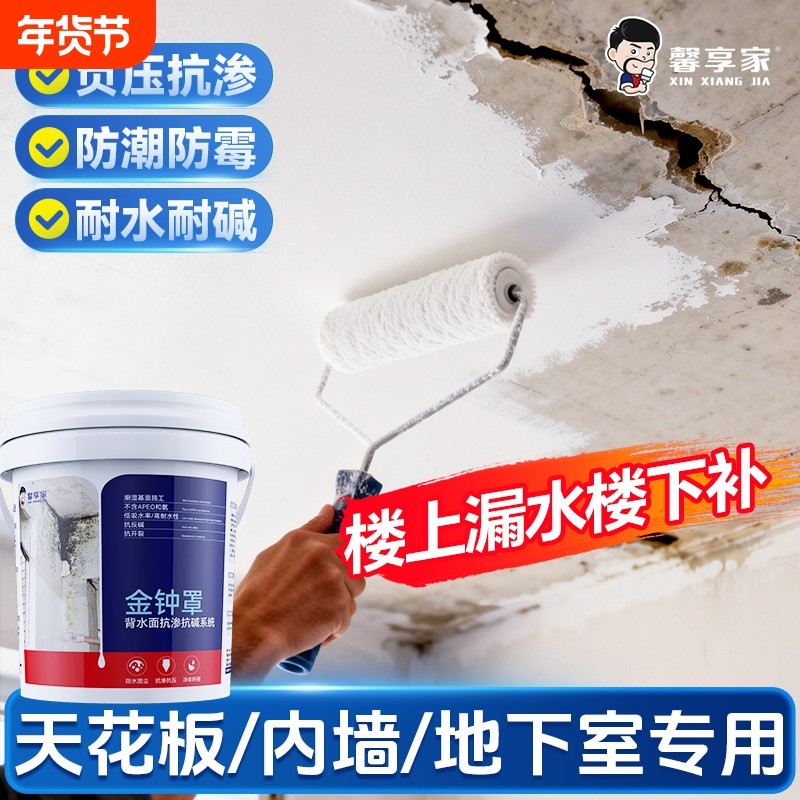 背水面防水涂料抗渗天花板漏水内墙面防潮防霉地下室负压补漏材料,基础建材,防水涂料,淘宝优惠券,粉丝福利购,淘宝优惠卷