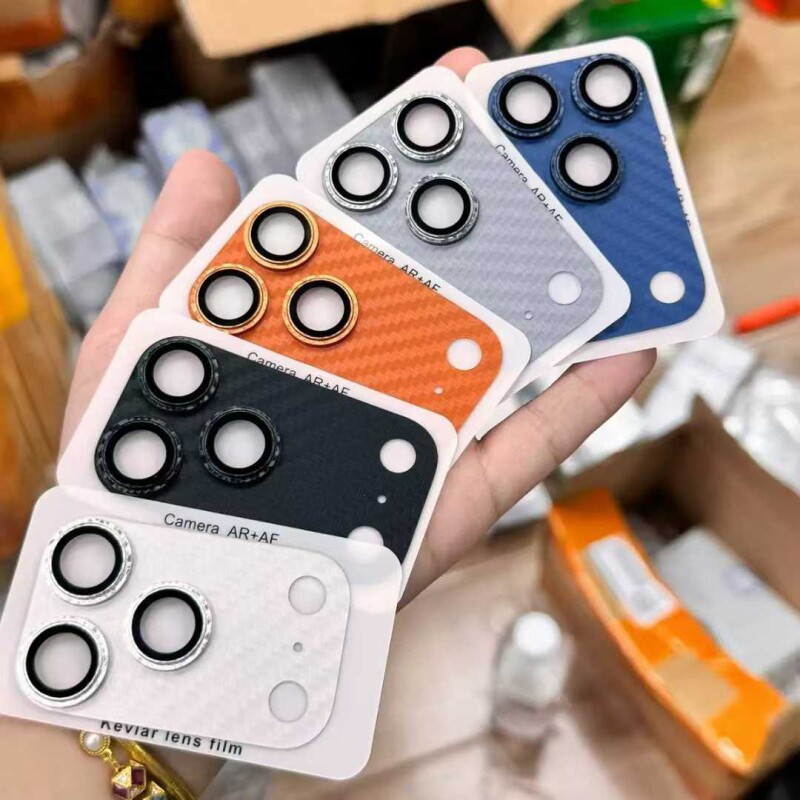 适用苹果17pro镜头膜iphone17promax手机相机后置摄像头保护贴碳纤维3D一体镜头盖框钢化玻璃17个性铠甲贴膜