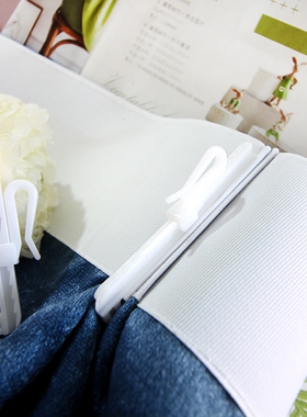 韩式窗帘挂钩配件加厚褶皱可调节伸缩钩S钩窗帘升降钩塑料钩子