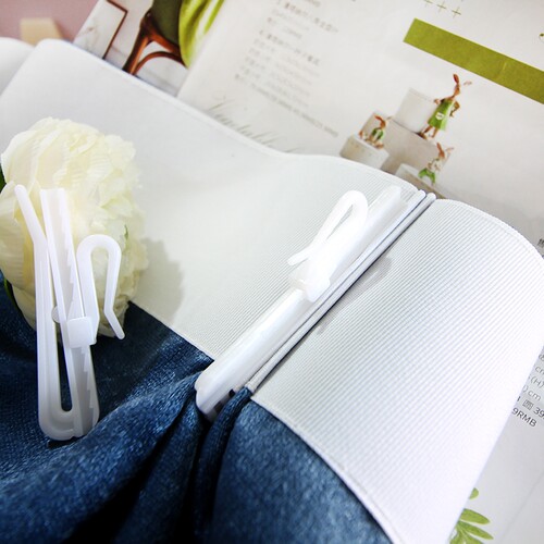 韩式褶皱可调节升降塑料窗帘挂钩