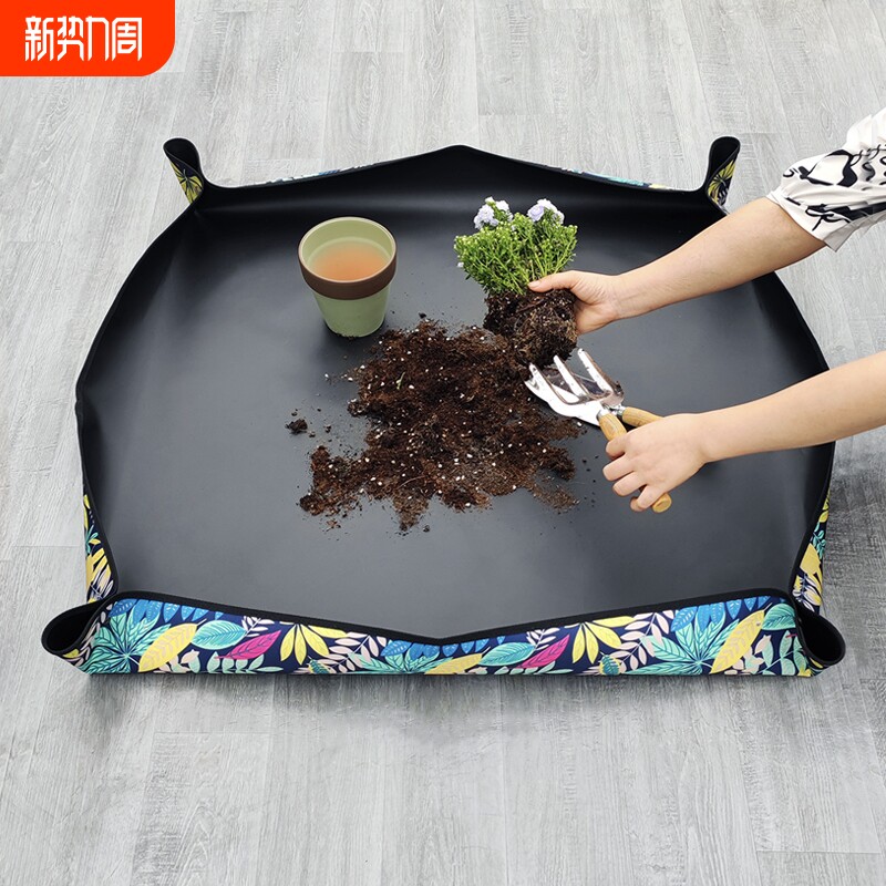 园艺地垫牛津换土垫多肉工具植物换翻盆拌土垫防水阳台种花垫种植