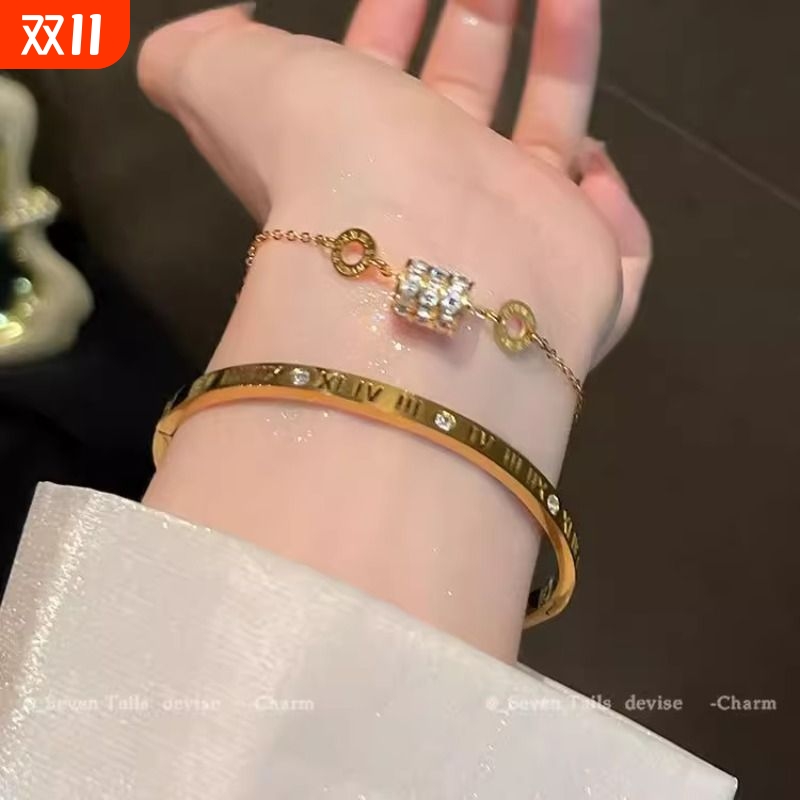 韩系高级感小蛮腰手链女2025新款夏季冷淡风手镯轻奢小众手饰配饰