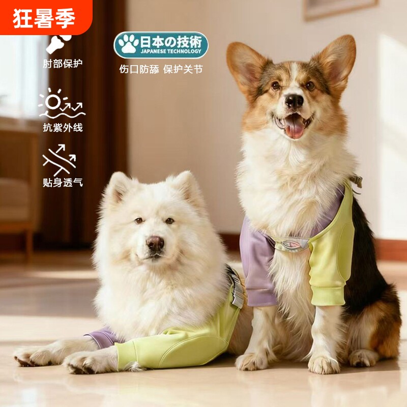 过年宠物狗狗加厚关节保护套护肘衣大型犬护膝防脏神器四季通用
