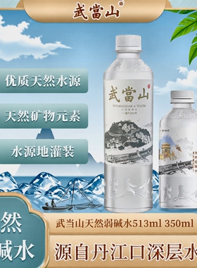 武当山天然弱碱水【PH≈7.5】513mL*24瓶