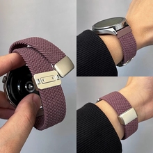 适用华为GT5/4手表GT3尼龙弹力编织表带watch4/watch3Pro/new磁吸搭扣GT2watchgt尼龙22mm荣耀magic新款buds