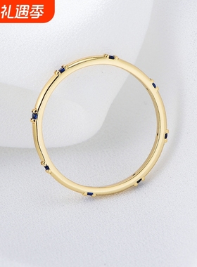 s925纯银时尚简约锆石戒指欧美ins风气质女士镶钻百搭指环手饰品