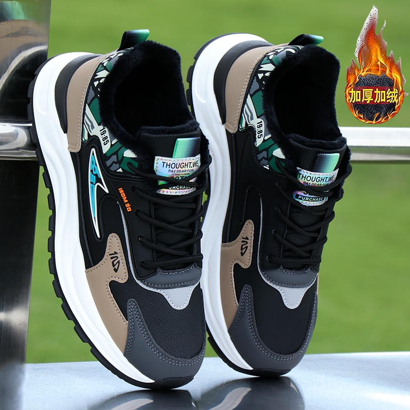 东北加绒保暖棉鞋男士休闲运动鞋