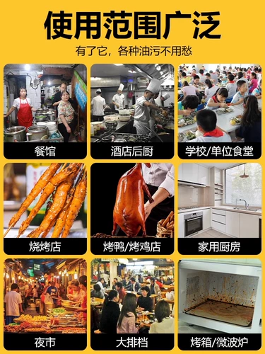 Загрязнение маслом Чистое кухня загрязнение тяжелым маслом мощное чистящее вытяжное средство для очистки дыма масла нефть и масляный агент.