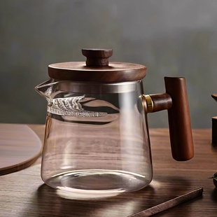 月牙过滤茶杯玻璃公道杯带盖加厚耐高温茶漏一体茶具绿茶泡茶器