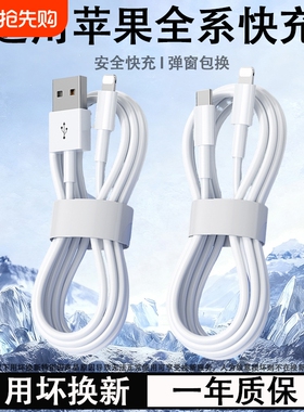 苹果充电线数据线驯龙师适用iPhone1615promax141317器PD30w手机11/XR快充8p车载iPad平板12闪充2米7plus20w