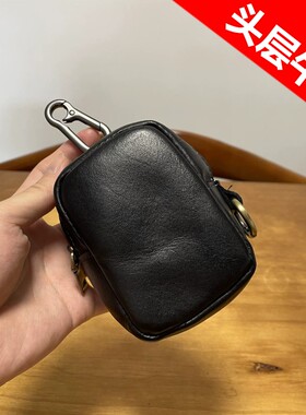 疯马皮户外运动腰间小挂包