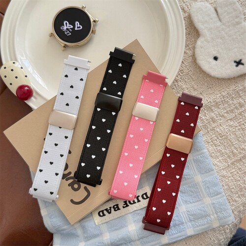 适用小米watchS5表带新款S4韩系波点弹力磁吸表带color创意s3/2女