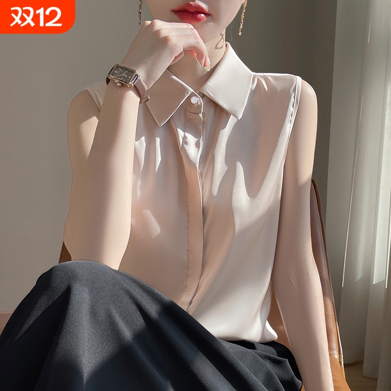 无袖背心打底衫女戎芝叶