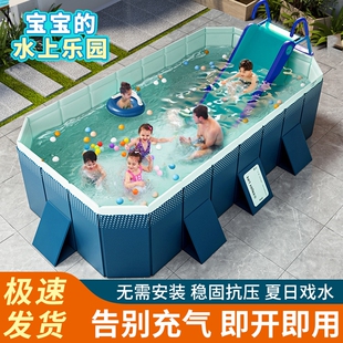 游泳池耐磨免安装泳池户外免充气可折叠戏水池儿童家用水池检测