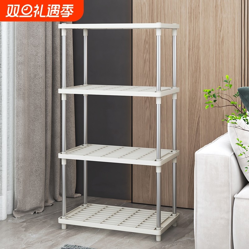 客厅置物架落地多层厨房收纳神器卧室书架卫生间储物柜子简易货架